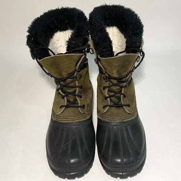Vintage Sorel Kaufman Steel Shank Wool Insulated Boots Mens Size 10 Made In USA Vtg. Sorel Kaufman Crusader Suede, Steel Shank Snow Boots  main image 4